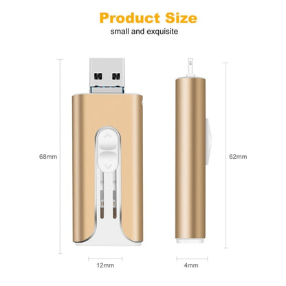 32~256GB Micro USB + 8 Pin + USB 3.0 3 in 1 Mobile Phone Computer U-Disk