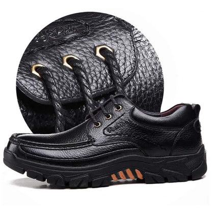 Christmas Sale⛄--40% OFF 🎁Mens Waterproof Non Slip Soft Sole Casual Genuine Leather Oxfords