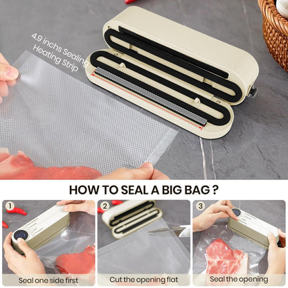 3-in-1 Cordless Mini Vacuum Sealer – Keep Your Food Fresh & More!