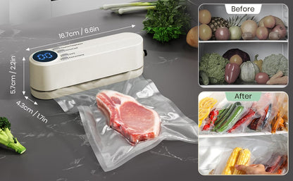 3-in-1 Cordless Mini Vacuum Sealer – Keep Your Food Fresh & More!